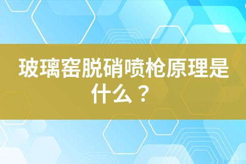 玻璃窑脱硝喷枪原理是什么？