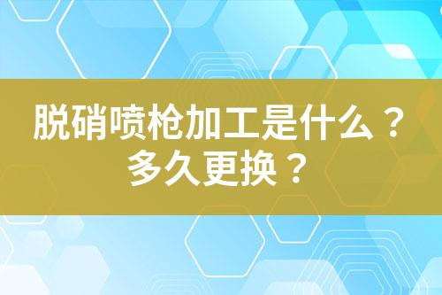 脱硝喷枪加工是什么？多久更换？