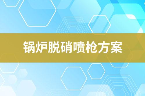 锅炉脱硝喷枪方案