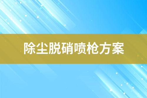 除尘脱硝喷枪方案