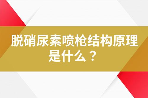 脱硝尿素喷枪结构原理是什么？