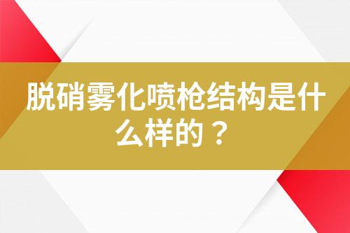 脱硝雾化喷枪结构是什么样的？