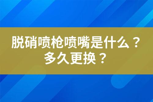 脱硝喷枪喷嘴是什么？多久更换？