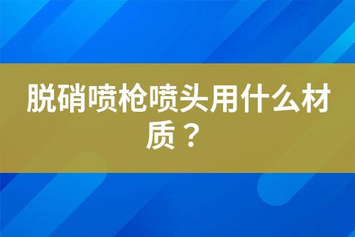 脱硝喷枪喷头用什么材质？